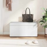  Stolica Bijelo 81 x 41 x 40 cm Umjetna Koža i Fino Radeći Drvo - Bijelo 80 cm Umjetna koža | shoptok.hr
