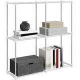  Cijevna polica s pohranom Bijelo 86 x 27 x 90 cm Aluminij | shoptok.hr