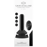 vibro dildo Thumby - Smooth Glass Vibrator with Suction Cup