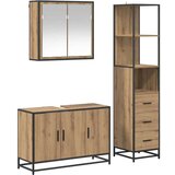 vidaXL Komplet pohištva za kopalnico s predalom 3 pcs artisan hrast | Shoptok.si