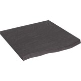 Stolna Mizna plošča temno siva 60x60x4 cm obdelana trdna hrastovina, (20818430) | Shoptok.si