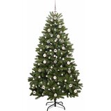  Umjetno božićno drvce s nogom Zelena 180 cm PVC i čelik | shoptok.hr