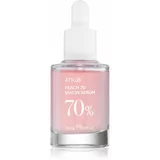 Anua Peach 70% Niacin Serum posvetlitveni in vlažilni serum za razširjene pore in gube 30 ml