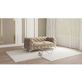 Ropez Sivo-bež baršunasti sofa 185 cm Chelsea – | shoptok.hr