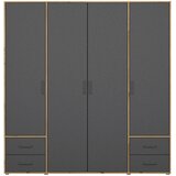 Rauch Möbel OMARA S KLASIČNIMI VRATI, siva, hrast artisan | Shoptok.si