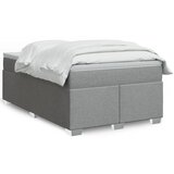 Maison Chic Box spring postelja - Vzmetna postelja z vzmetnico svetlo siva 120x200 cm blago SL5654, (21904701) | Shoptok.si