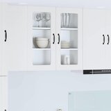  Zidni stakleni ormarić Bijelo 80 x 31 x 80 cm Konstruirano drvo | shoptok.hr