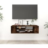 vidaXL Viseča TV omarica dimljeni hrast 100x30x26,5 cm inženirski les Cene