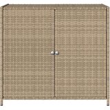 vidaXL Vrtni ormarić za pohranu bež 83 x 45 x 76 cm od poliratana | shoptok.hr