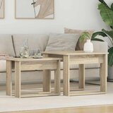 Set kavno mizico 2 pcs Sonoma hrast Konstruiran les, (5000120482) | Shoptok.si