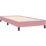 Box spring krevet s madracem ružičasti 80 x 220 cm baršunasti | shoptok.hr