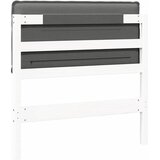  Tapecirani uzglavlje s uzglavljem Bijela i svijetlo siva 90 cm | shoptok.hr