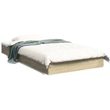 Furnova Posteljni okvir brez vzmetnice hrast 90x190 cm inženirski les, (21934790) | Shoptok.si