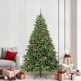 vidaXL Umestno božično drevo med 300 LED Zelena 210 cm PE in PVC | Shoptok.si