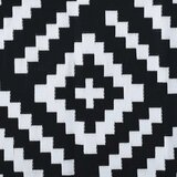 Vanjski tepih ARAKIL bijelo-crni 190 x 290 cm PP | shoptok.hr