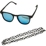 Urban Classics Accessoires Sunglasses Arthur with Chain black/blue Cene