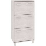 vidaXL ormarić za cipele bijeli 59,5 x 35 x 117 cm od masivne borovine | shoptok.hr