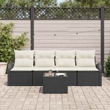  Sjedeća garnitura za vrt Crna 55 x 55 x 37 cm poliratan | shoptok.hr