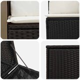  Set sofe 7 kom. Crna i krem-bijela 118 x 62 x 69 cm | Shoptok.si