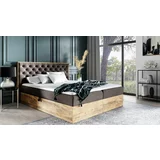 Meble Gruška Boxspring postelja Wood3 - 140x200 cm