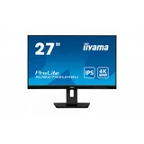 Iiyama 27" ETE IPS-panel, 3840x2160 UHD, 4ms, 15cm height adj. stand, 300cd/m², DVI, HDMI, DisplayPort, Speakers, USB-HUB 2x 3.0 - XUB2792UHSU-B5