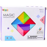  Magnetni bloki Tangram 9 elementov - pisan | Shoptok.si