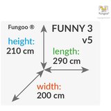 Fungoo Set FUNNY 3 s pješčanikom i ljuljačkom - drveno dječje igralište | shoptok.hr