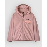 Patagonia Micro D Snap Kids Jopa s kapuco fuzzy mauve | Shoptok.si