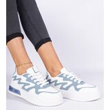 Gemre Blue women's sneakers with denim detail Lasata | Shoptok.si