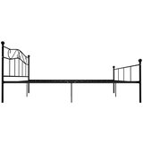  Za krevet crni metalni 200 x 200 cm | shoptok.hr