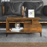 The Living Store Klubska mizica dimljeni hrast 90x49x45 cm inženirski les - Klubska Mizica, (21574091) Cene