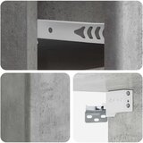  Noćni ormarić za montažu na zid Betonska siva 34,5 x 33 x 20 cm | shoptok.hr