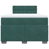 vidaXL Box spring krevet s madracem tamnozeleni 120x200 cm baršunasti | shoptok.hr