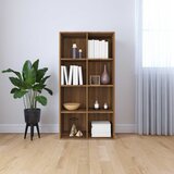 vidaXL Knjižna omara/komoda rjav hrast 66x30x130 cm inženirski les Cene