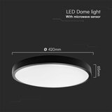  LED plafonsko svetlo za kupatilo sa senzorom LED/36W/230V 4000K IP44 crno | Eponuda.com