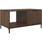 vidaXL Klubska miza Rjavi hrast 90 x 49 x 46 cm Konstruiran les | Shoptok.si