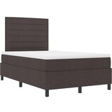  Postelja z Box Springom z Vzmetnico Temno Rjava 120x200 cm Tkanina, (22080770) | Shoptok.si