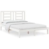 Furnova Posteljni okvir brez vzmetnice bel 140x190 cm trdna borovina, (21938439) | Shoptok.si
