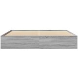 vidaXL Posteljni okvir siva sonoma 200x200 cm inženirski les | Shoptok.si