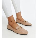 Gemre Beige Loafers with Buckle Areebah | Shoptok.si