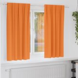 vidaXL Zavjese sa zavjesama 2 pcs Narančasta Poliester | shoptok.hr