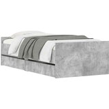  Okvir kreveta s ladicama siva boja betona 90x190 cm | shoptok.hr