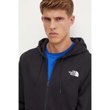 The North Face Dukserica Simple Dome Full Zip Hoodie za muškarce, boja: crna, s kapuljačom, s tiskom, NF0A89FDJK31 | shoptok.hr