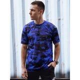 DStreet Koszulka męska niebieska moro | Shoptok.si