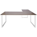 MID.YOU Kotna Pisalna Miza Workspace Xl I, Siva | Shoptok.si