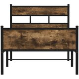  Okvir kreveta bez madraca dimljena boja hrasta 90x200 cm drveni | shoptok.hr