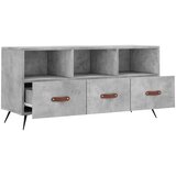 TV ormarić boja betona 102 x 36 x 50 cm od konstruiranog drva Siva | Shoptok.si