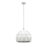 Eglo Viseča svetilka Eglo Roccaforte (60 W, premer: 30 cm, višina: 110 cm, E27, bela) | Shoptok.si