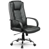 Sofotel EG-221 Uredska Kožna Fotelja, Crna | shoptok.hr