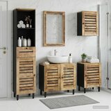  Set ormarića za kupaonicu 5 kom. Prirodna 38 x 33 x 160 cm | shoptok.hr